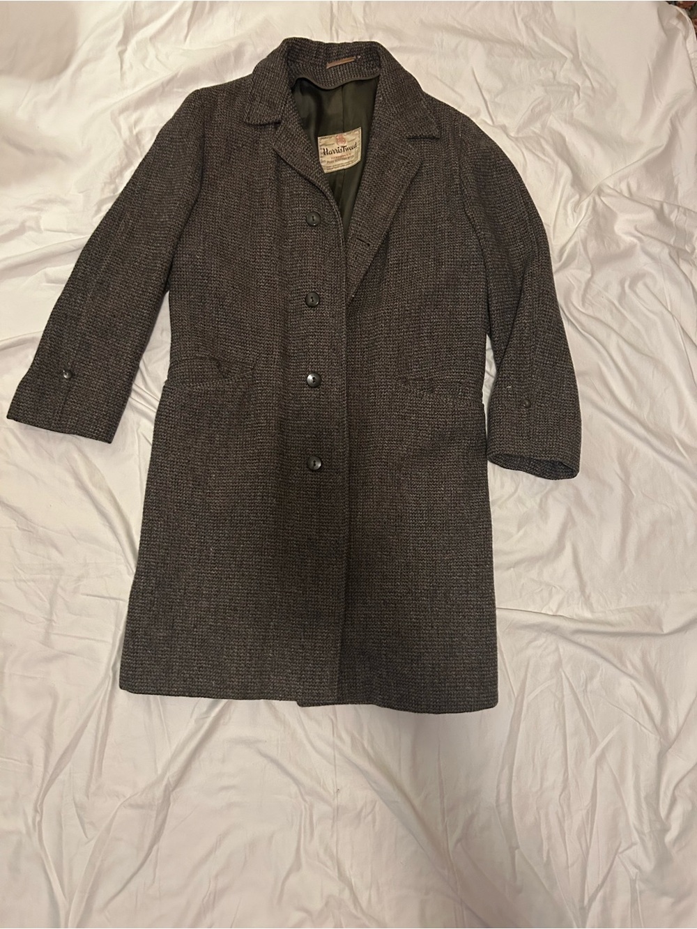 Harris Tweed Brown Coat